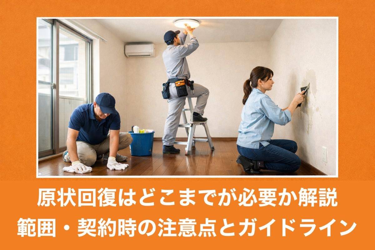 原状回復はどこまでが必要か解説｜範囲・契約時の注意点とガイドライン