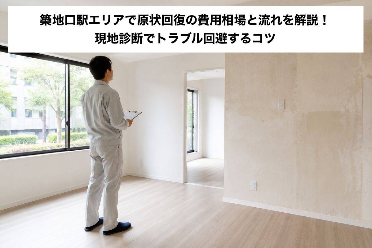 築地口駅エリアで原状回復の費用相場と流れを解説！現地診断でトラブル回避するコツ