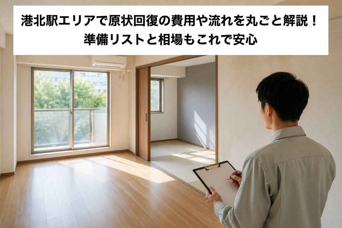 港北駅エリアで原状回復の費用や流れを丸ごと解説!準備リストと相場もこれで安心
